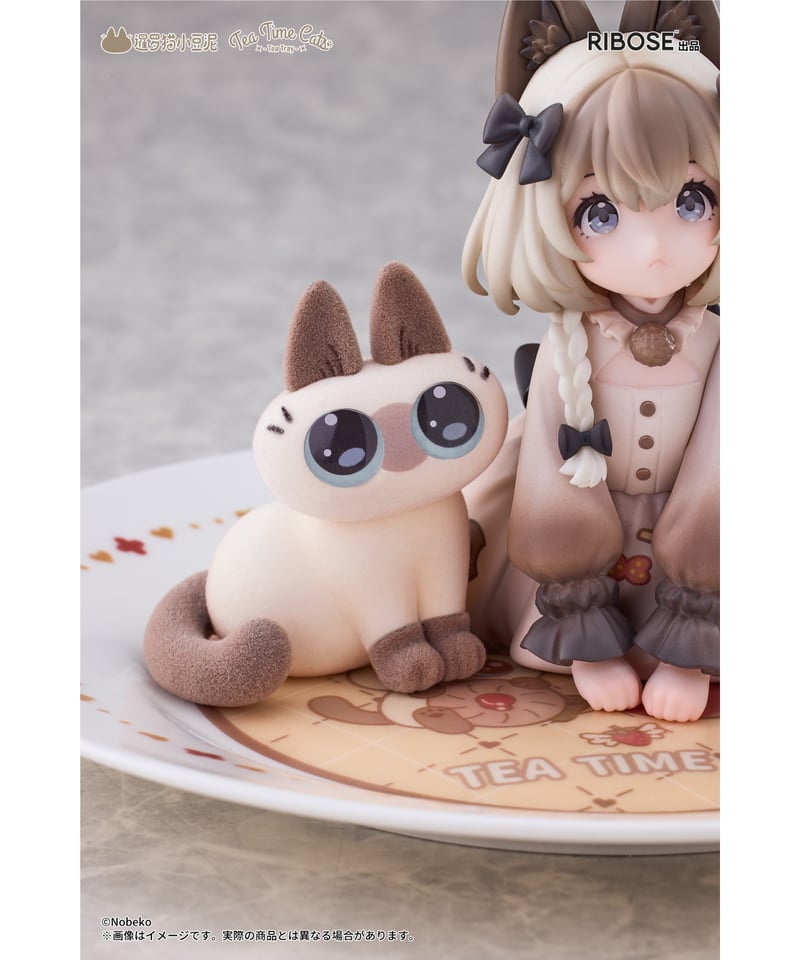 予約】DLCシリーズ ティータイムキャッツ×シャム猫あずきさん 友情
