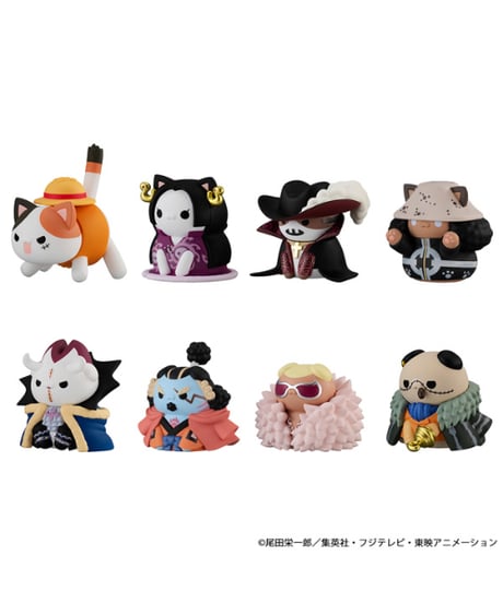 【予約】【送料無料】MEGA CAT PROJECT ワンピース ニャンピースニャーン！ ルフィと王下七武海【再販】　8個入り1BOX　［メガハウス］