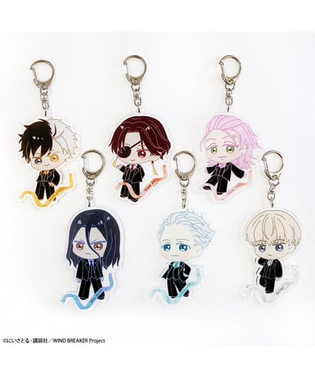 WIND BREAKER　トレーディングアクリルキーホルダー【スーツ】　６個入り１BOX