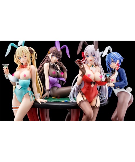 聖剣学院の魔剣使い咲耶・ジークリンデ 瑠璃紺のバニーフィギュアwithぺろりシステム