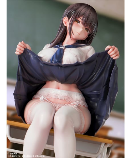 教室でたくし上げJKさん 1/5スケール