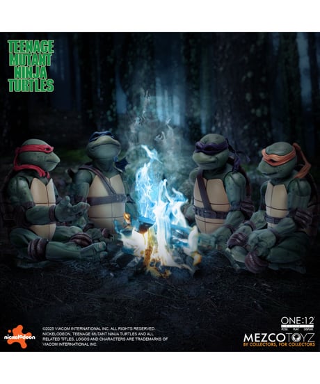 【予約】ワン12コレクティブ/ TMNT ティーンエイジ・ミュータント・ニンジャ・タートルズ 1990 ムービー: タートルズ 1/12 アクションフィギュア 4PK　[メズコトイズ]
