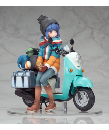 【予約】志摩 リン with スクーター【再販】　1/10スケール　PVC&ABS製塗装済完成品　ゆるキャン△　［アルター］