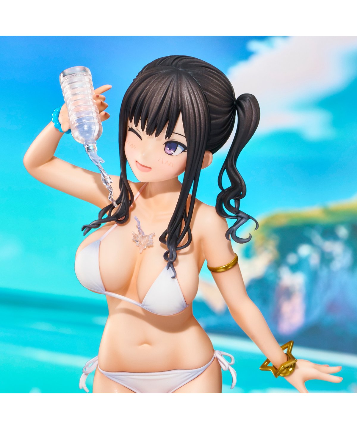 楓子イラスト『佐々城三幸-夏雲白ビキニver-』 彩色済み完成品