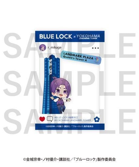 TVアニメ「ブルーロック」×横浜ランドマークタワートレーディング SNS風クリアカード　１０個入り１BOx