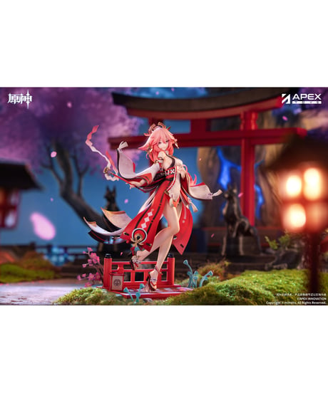 【予約】原神 八重神子・浮世笑百姿Ver.　1/7スケール　塗装済み完成品　［APEX-TOYS］