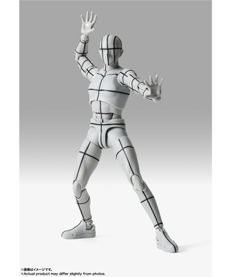 【送料無料】S.H.Figuarts ボディくん -スポーツ- Edition -ワイヤーフレーム-(Gray Color Ver.)