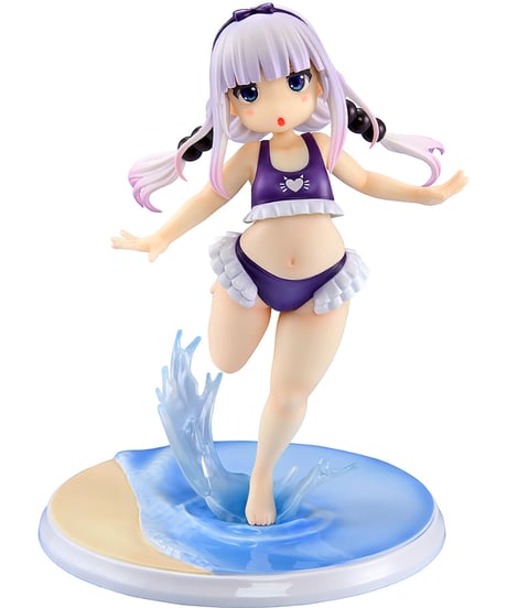 カンナカムイ はまべでウキウキ水着Ver.（紫）　1/6スケール　塗装済み完成品　小林さんちのメイドラゴン　［回天堂］
