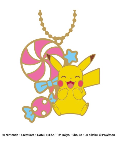 ポケットモンスター ステンドグラスボールチェーン ピカチュウ＆スイーツ 8個入り1BOX　［エスケイジャパン］