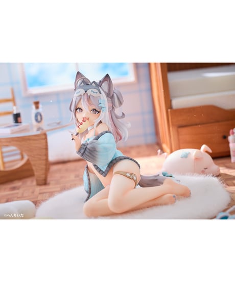 【予約】おやすみおおかみ 灰乃 illustration by へんりいだ 1/6 完成品フィギュア　[Vivify]