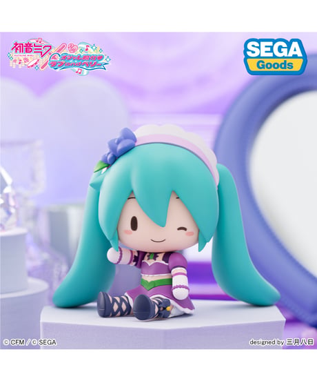 初音ミク×オシャレ魔女 ラブ and ベリー　ふわぷち　デフォルメフィギュア　キラリンパープル　［セガ フェイブ］