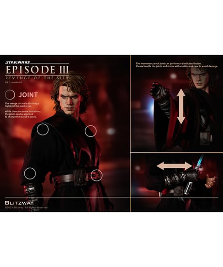 アナキン・スカイウォーカー（スタンダード Ver.）　1/4スケール アクション・スタチュー　スター・ウォーズ　［ブリッツウェイ］
