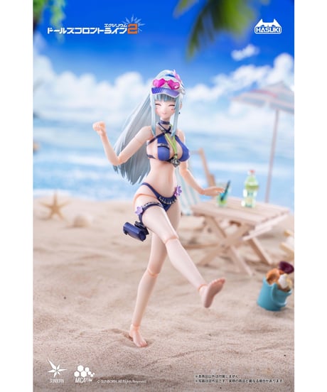 【予約】pocket art PA013 ドールズフロントライン2：エクシリウム クルカイ 蒼き軌跡Ver. 豪華版 1/12 完成品アクションフィギュア　［HASUKI］