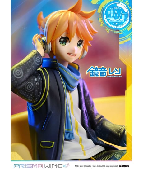 【予約】PRISMA WING ピアプロキャラクターズ  鏡音レン ""Art by lack""   1/7スケール完成品フィギュア　［プライム１スタジオ］