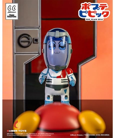 【予約】Chibi Creature ポプ子 & ピピ美 Spacesuit Ver.　塗装済みソフビフィギュア　ポプテピピック　［エンバートイズ］