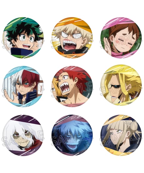僕のヒーローアカデミア 百面相缶バッジ　９個入り１BOX