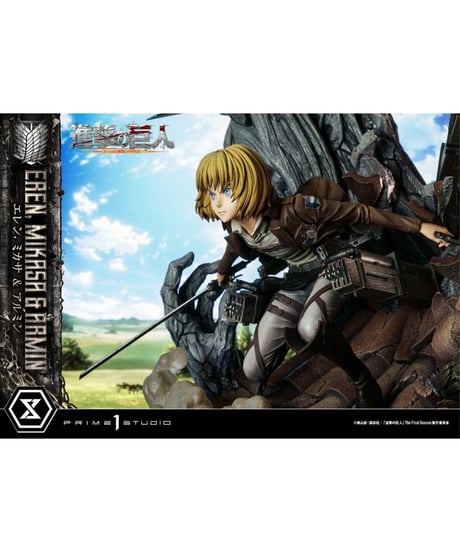 【送料無料】アルティメットプレミアムマスターライン 進撃の巨人 エレン・ミカサ・アルミン　[プライム1スタジオ]