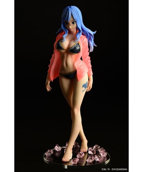 FAIRY TAIL　ジュビア・ロクサーGravure_Style『黒ビキニ！！』濡れ透けワイシャツSP　1/6スケール 完成品フィギュア