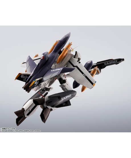 HI-METAL R VF-0Sフェニックス(ロイ・フォッカー機) ＋ QF-2200D-B ゴースト　マクロスゼロ　［バンダイ］