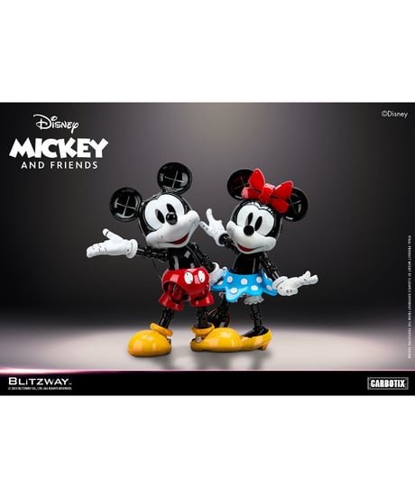 CARBOTIX ミニーマウス　ダイキャスト合金　可動フィギュア【Disney】