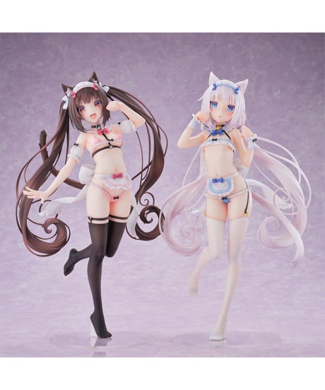 【予約】ネコぱら ショコラ マイクロビキニメイド-DX Edition-　1/5.5　塗装済み完成品　［オーキッドシード］
