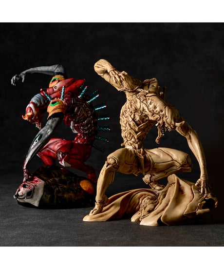 ARTPLA SCULPTURE WORKS エヴァンゲリオン2号機獣化第2形態ザ・ビースト “ジオフロント血戦” ベージュカラーVer.