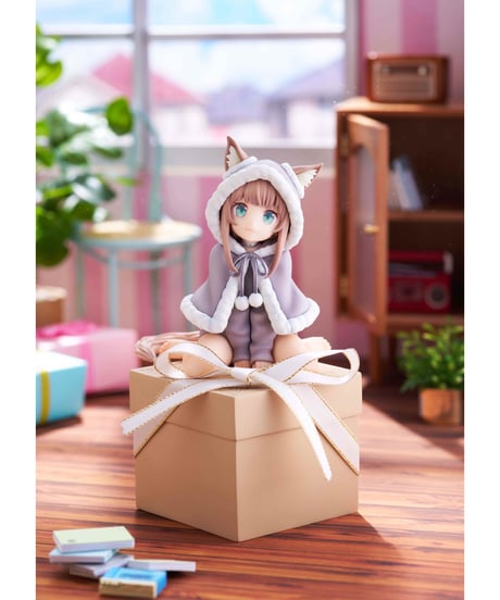 Palette うちのねこが女の子でかわいい おきがえコレクション　プレゼントきなこ　PVC/ABS製　塗装済み完成品フィギュア