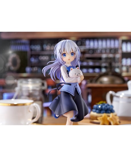 【予約】チノ（Cafe Style）　1/7　塗装済み完成PVCフィギュア　ご注文はうさぎですか？？　[PLUM]