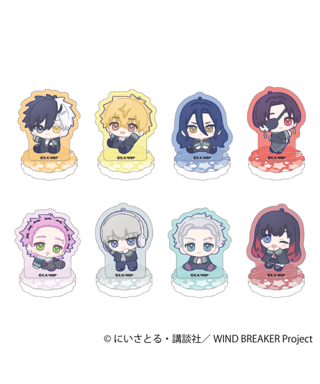 WIND BREAKER アクリルマスコット 食べ物テーマ ８個セット CATEGORY WIND BREAKER（ウィンドブレーカー） | WonderToys