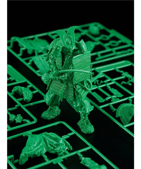 PLAMAX 1/12 鎌倉時代の鎧武者緑の装 Green color edition　組み立て式プラモデル