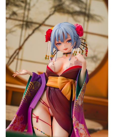 【予約】主従えくすたしー 紫音　花魁Ver.(健全Ver.)　 1/7スケール　PVC塗装済み完成品 　［ダイキ工業］