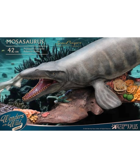 ワンダーズ オブ ザ ワイルド　モササウルス　デラックス版　ポリレジンスタチュー