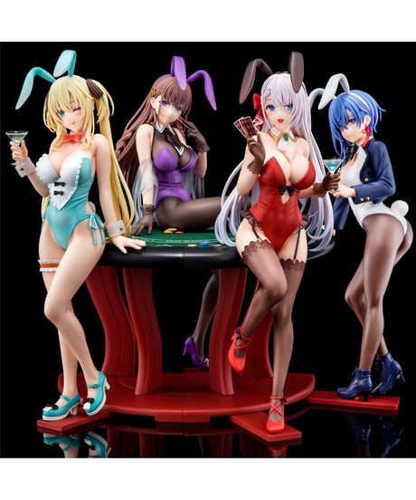 聖剣学院の魔剣使い咲耶・ジークリンデ 瑠璃紺のバニーフィギュアwithぺろりシステム