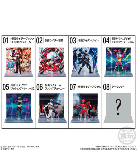 MICRO STATUE COLLECTION 仮面ライダー２　8個入り1BOX　食玩　［バンダイキャンディ］