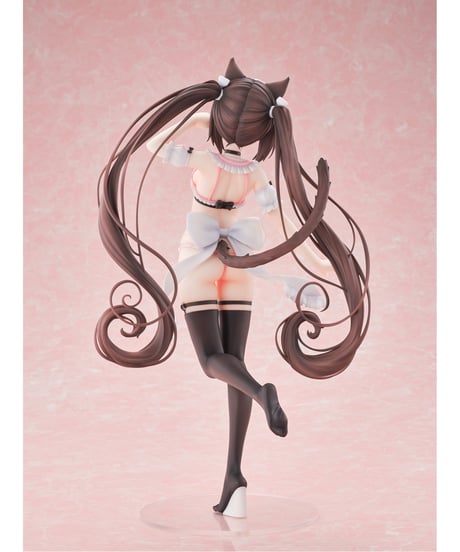 【予約】ネコぱら ショコラ マイクロビキニメイド-DX Edition-　1/5.5　塗装済み完成品　［オーキッドシード］