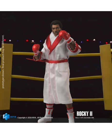 【予約】ロッキー2 1/12 アクションフィギュア アポロ・クリード　［ハイヤトイズ］