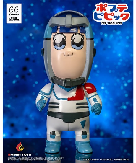 【予約】Chibi Creature ポプ子 & ピピ美 Spacesuit Ver.　塗装済みソフビフィギュア　ポプテピピック　［エンバートイズ］