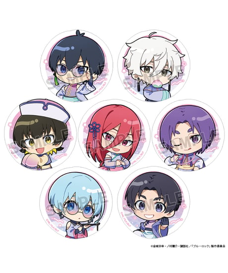 【送料無料】[ブルーロック]トレーディング缶バッジ（ゆめいろチャイナ／ver.A）　7個入り1BOX　［Parflette-パルフレット-］