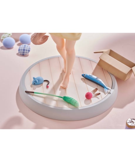 【予約】1/6スケールフィギュア うちのねこが女の子でかわいい 「きなこ」〜あそんでVer.〜 　塗装済み完成品フィギュア　[GOLDENHEAD PLUS]