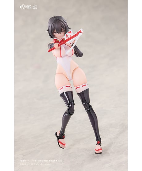 【予約】上藤桔梗 1/12 可動フィギュア　戦闘巫女　[溯行Sushing]