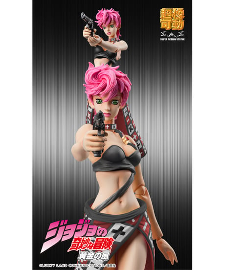 超像可動「トリッシュ・ウナ Ver.BLACK」『ジョジョの奇妙な冒険 第5部』　塗装済可動フィギュア　［メディコス・エンタテインメント］