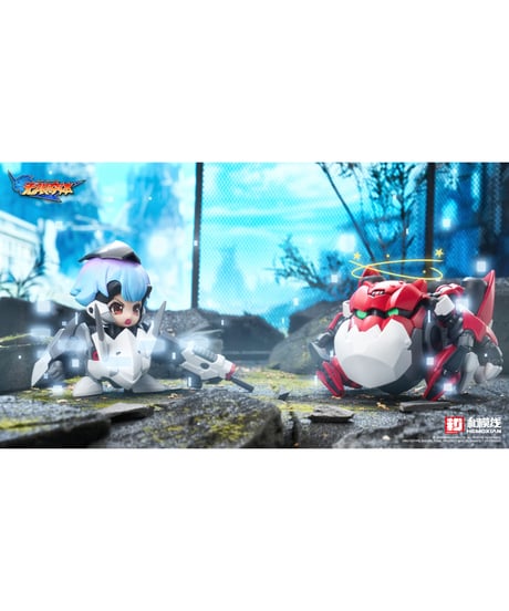無限奪体ハートウォーリア エリー+オーガ ノンスケール 完成品アクションフィギュア