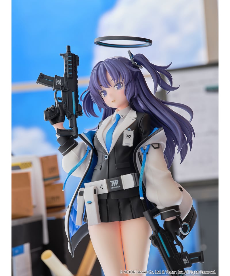 ブルーアーカイブ ユウカ PVC＆ABS製塗装済み完成品フィギュア【ブルー