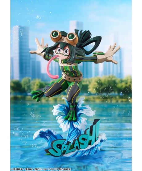 【予約】蛙吹梅雨 ヒーロースーツ 二次元化Ver.　1/8　塗装済み完成品　僕のヒーローアカデミア　［タカラトミー］