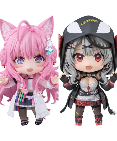 ねんどろいど 沙花叉クロヱ/博衣こより 全２種　ホロライブプロダクション　プラスチック製 塗装済み可動フィギュア