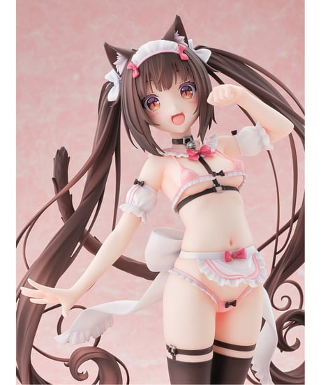 【予約】ネコぱら ショコラ マイクロビキニメイド-STD Edition-　1/5.5　塗装済み完成品　［オーキッドシード］