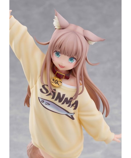 【予約】1/6スケールフィギュア うちのねこが女の子でかわいい 「きなこ」〜あそんでVer.〜 　塗装済み完成品フィギュア　[GOLDENHEAD PLUS]