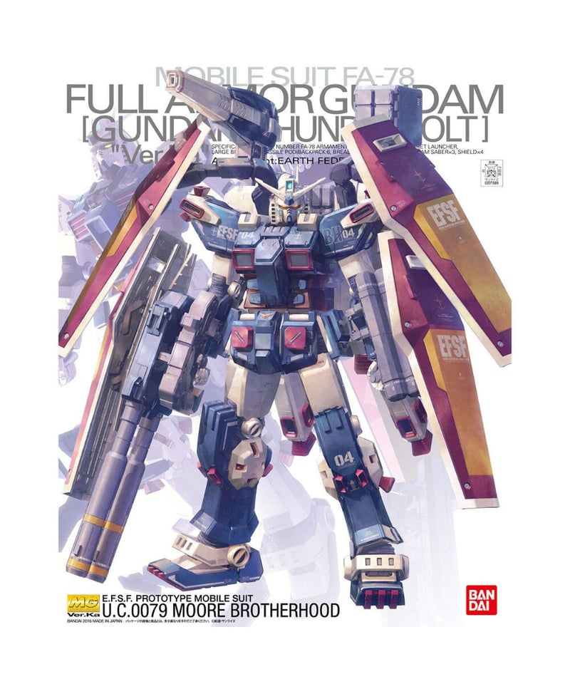 MG フルアーマーガンダム Ver.Ka MG フルアーマー・ガンダム Ver.Ka(GUNDAM THUNDERBOLT版) 1/100