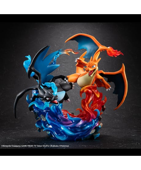 【予約】G.E.M.EXシリーズ ポケットモンスター メガリザードンX＆メガリザードンY　 彩色済み完成品フィギュア　[メガハウス]