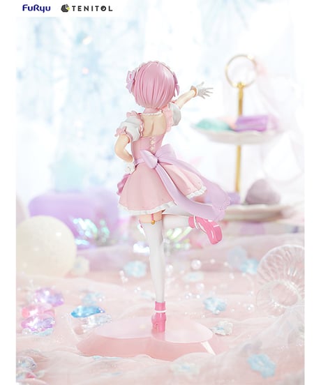 Re:ゼロから始める異世界生活　TENITOL 夢かわメイドレム&ラム特典付きセット　塗装済み完成品